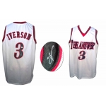 Allen Iverson signed 76ers custom basketball jersey JSA Authenticated